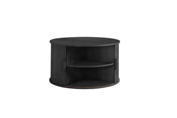Axel Round Fluted Coffee Table with Storage