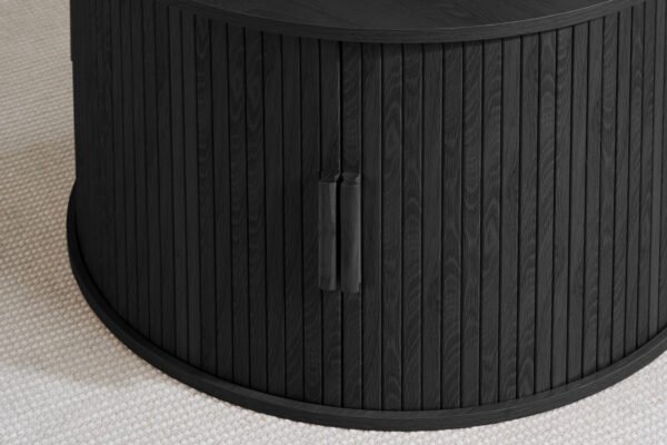 Axel Round Fluted Coffee Table with Storage - Image 5