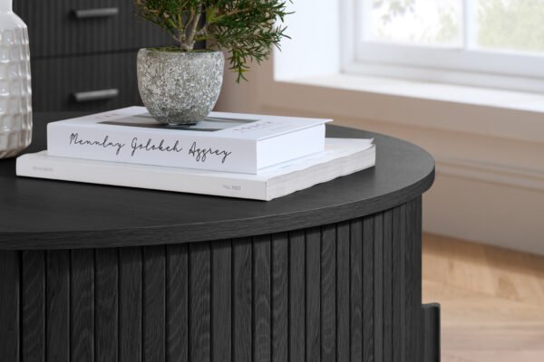 Axel Round Fluted Coffee Table with Storage - Image 6