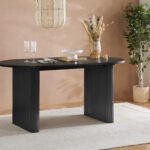 Axel Oval Fluted Dining Table