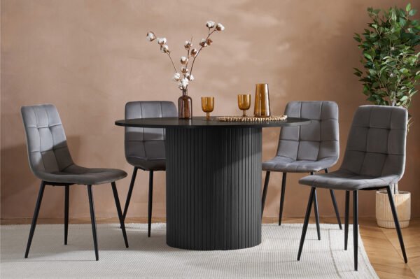 Axel Round Fluted Dining Table - Image 5