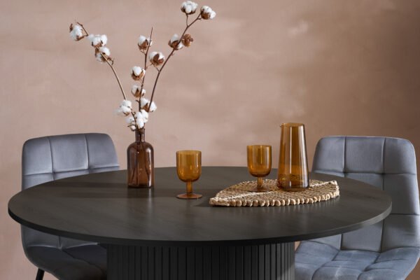 Axel Round Fluted Dining Table - Image 6