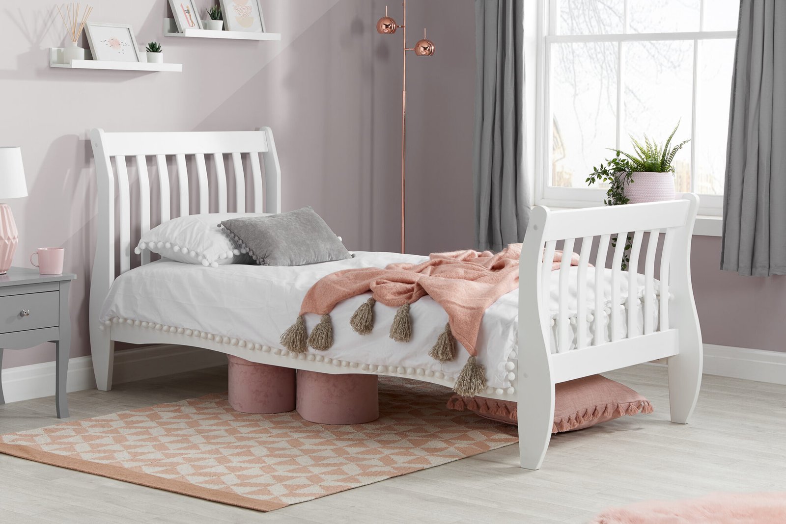 BELB3WHT_Belford_Single_Bed_RS Belford Bed - Image 1
