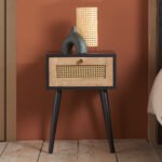 Croxley 1 Drawer Rattan Bedside