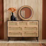 Croxley 7 Drawer Rattan Chest