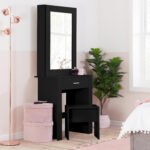 Evelyn 1 Drawer Sliding Mirror Dressing Table