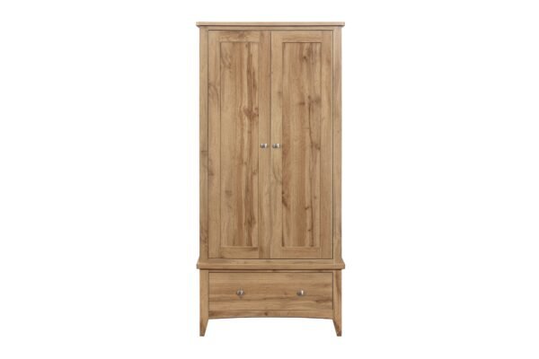 Hampstead 2 Door 1 Drawer Wardrobe - Image 3