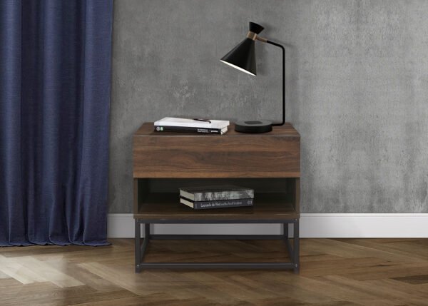 Houston 1 Drawer Bedside - Image 5