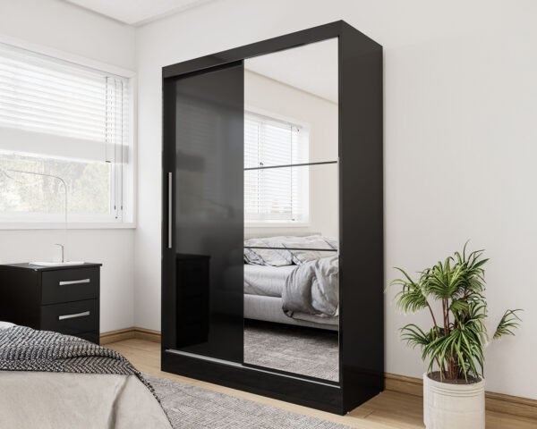 Lynx 2 Door Sliding Wardrobe With Mirror