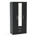 Lynx 3 Door 2 Drawer Wardrobe With Mirror